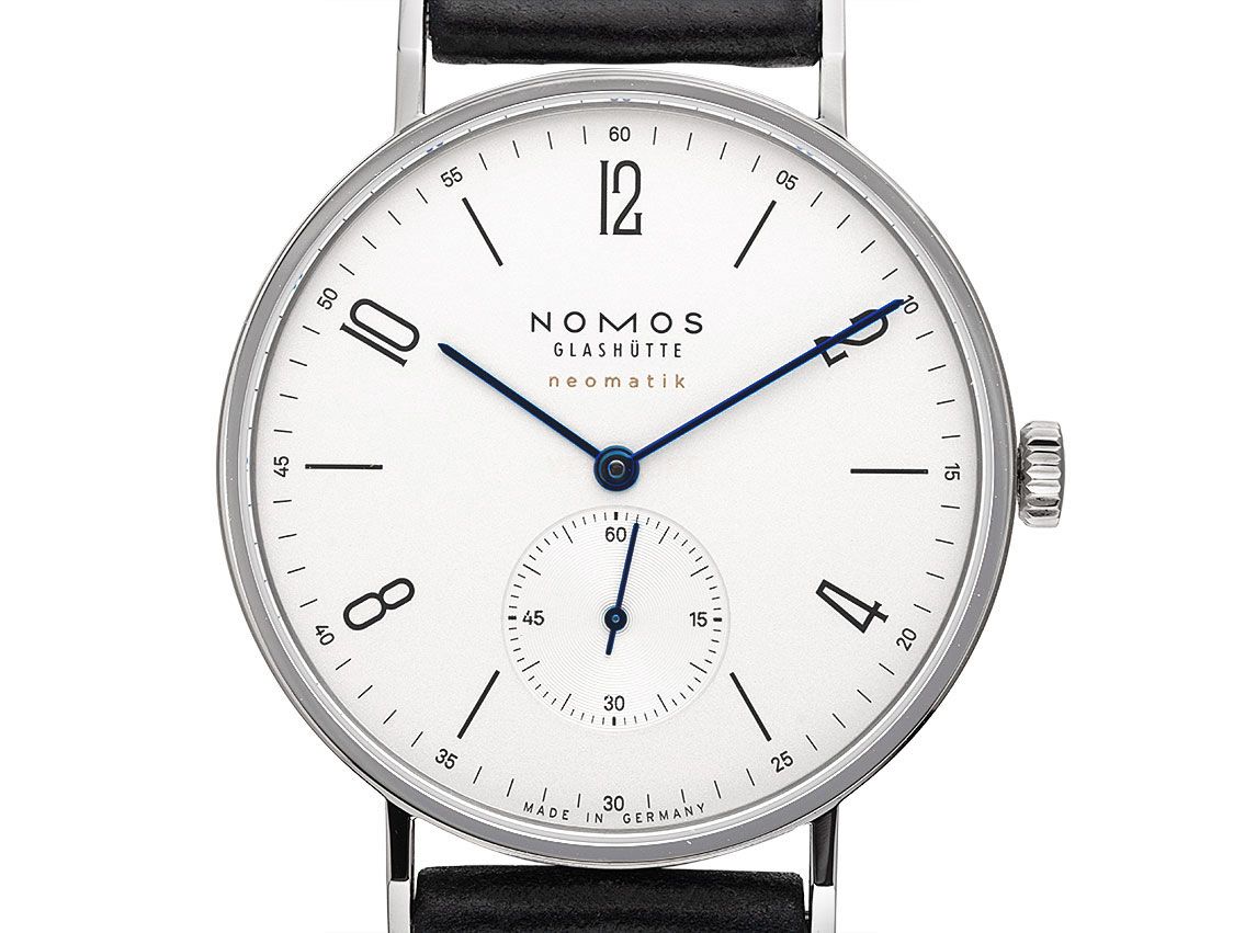 Nomos Glashütte Tangente Neomatik Stahl Automatik Armband Leder Glasboden 39mm Ref.140 Box&Pap. Full Set Neu