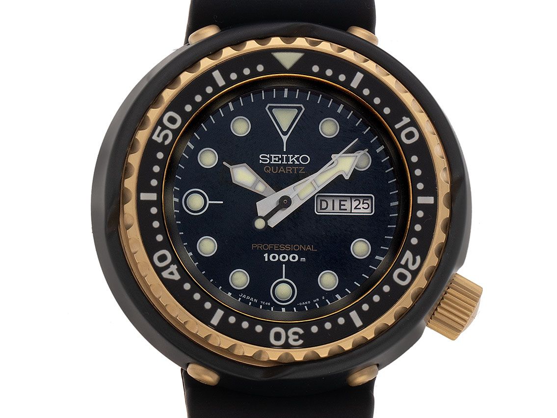 Seiko Prospex Titan Quarz Armband Kautschuk Limitiert 50mm Ref.S23626J1 Bj.2018 Box&Pap. Full Set Ungetragen