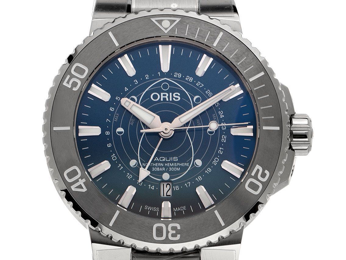 Oris Aquis Date Dat Watt Stahl Automatik Armband Stahl 44mm Limitiert Box&Pap. Full Set Ungetragen mit Zertifikat über 2.350,-€