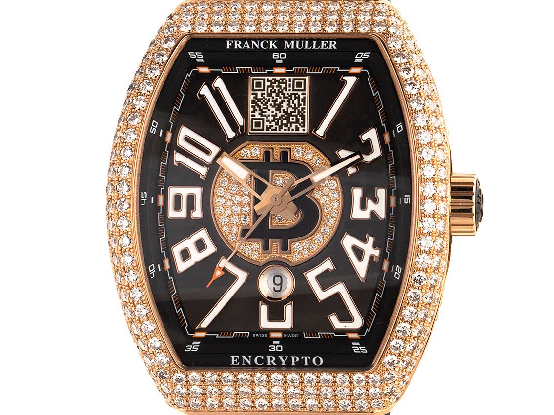 Franck Muller Centurion 18kt Roségold Everose Diamanten Automatik Armband Leder Kautschuk Limitiert 53x43mm Bj. 2019 Box&Pap. Full Set wie Neu