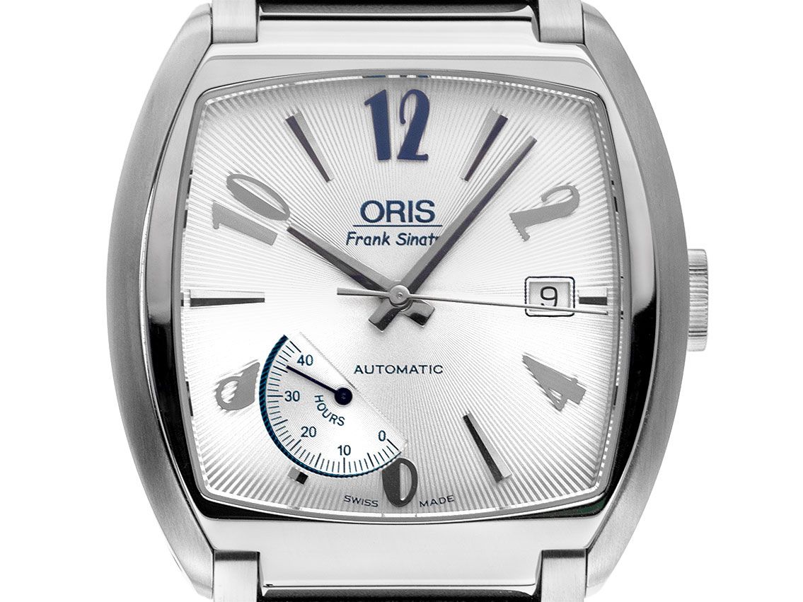 Oris Frank Sinatra Stahl Automatik Armband Leder Faltschließe Humidor Limitiert 39x40mm Vintage Bj.2011 Box&Pap. Full Set wie Neu