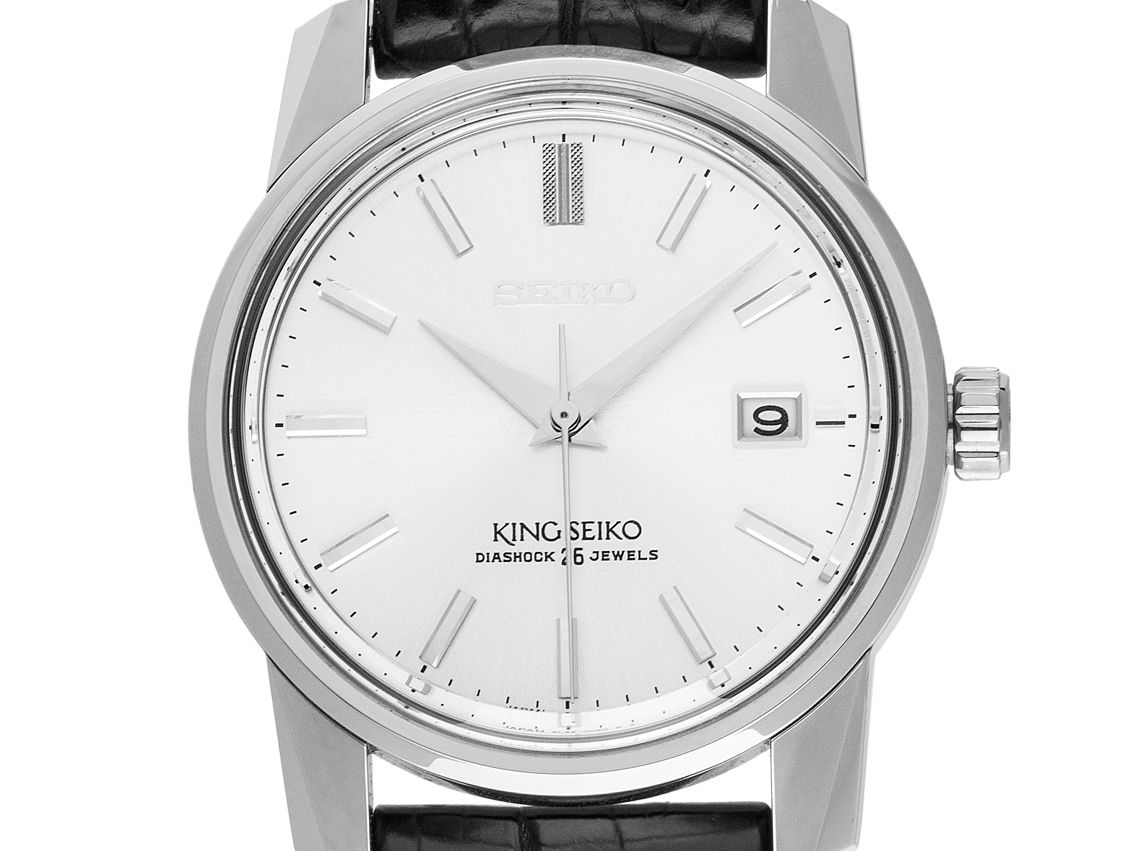 Seiko King Seiko Stahl Automatik Armband Leder Limitiert 38mm Ref.SJE083J1 Bj.2021 Box&Pap. Full Set wie Neu