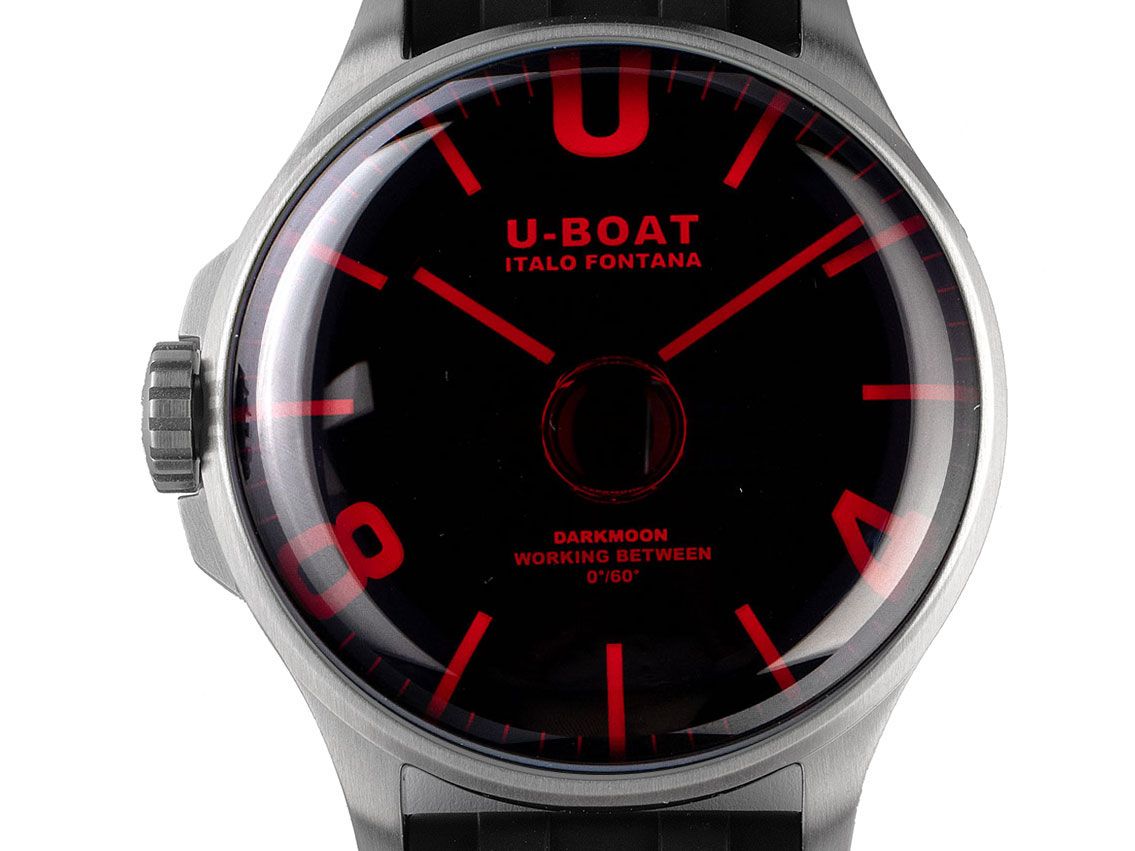 U-Boat Darkmoon Red Glass Ref.8465/B Full Set Neu 