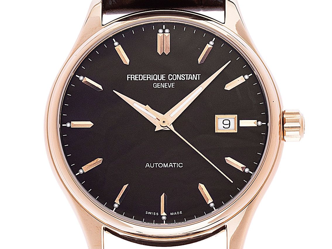 Frederique Constant Classic Gents Roségold Automatik Armband Leder 40mm Bj.2020 Box&Beschreibung wie Neu