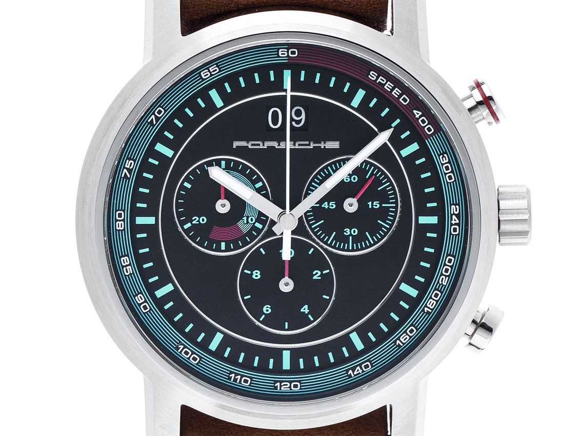 Porsche Classic Chronograph Legends of 1963 Stahl Quarz Armband Leder Limitiert 44mm Vintage Bj.2018 Box&Pap. Full Set Ungetragen