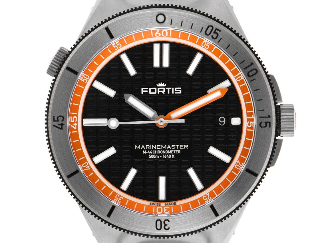 Fortis Marinemaster M-44 Amber Orange Ref.F8120014 2021 Full Set Wie Neu