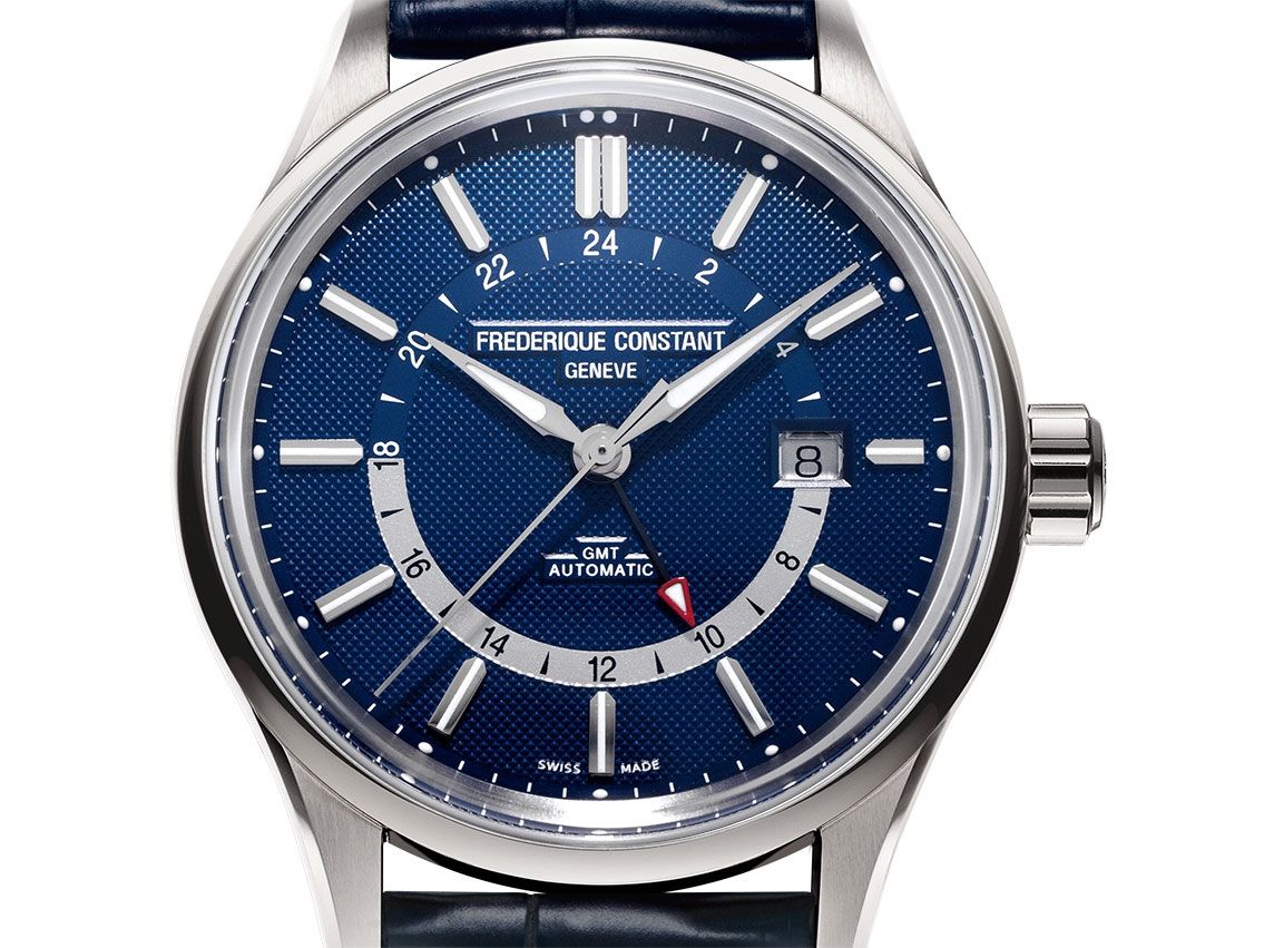 Frederique Constant Yacht Timer Stahl Automatik Armband Leder Faltschließe 42mm Box&Pap. Full Set Neu 
