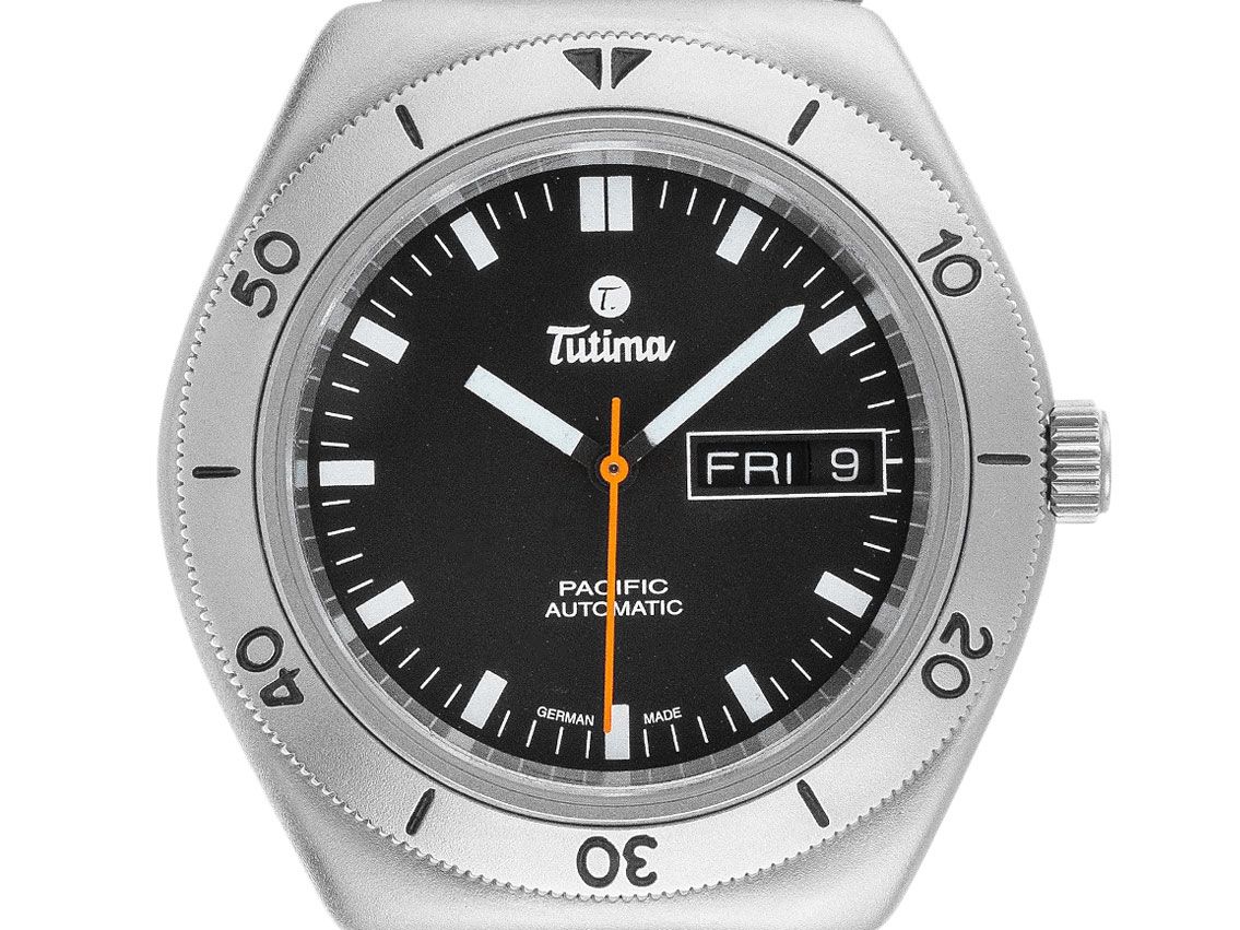 Tutima Pacific Day Date Stahl Automatik Armband Stahl 40mm Ref.670 Bj.2020 Box&Pap. Full Set
