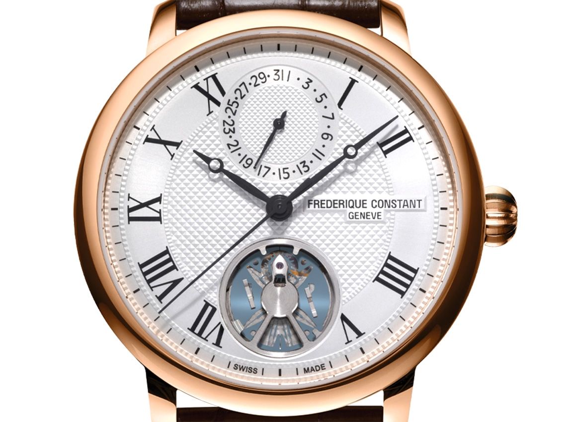 Frederique Constant Slimline Monolithic Manufacture 18kt Roségold Automatik Heart Beat Armband Leder Faltschließe Limitiert Weltneuheit 40mm Ref.FC-FC-810MC3S9 Box&Pap. Full Set Neu Neuheit