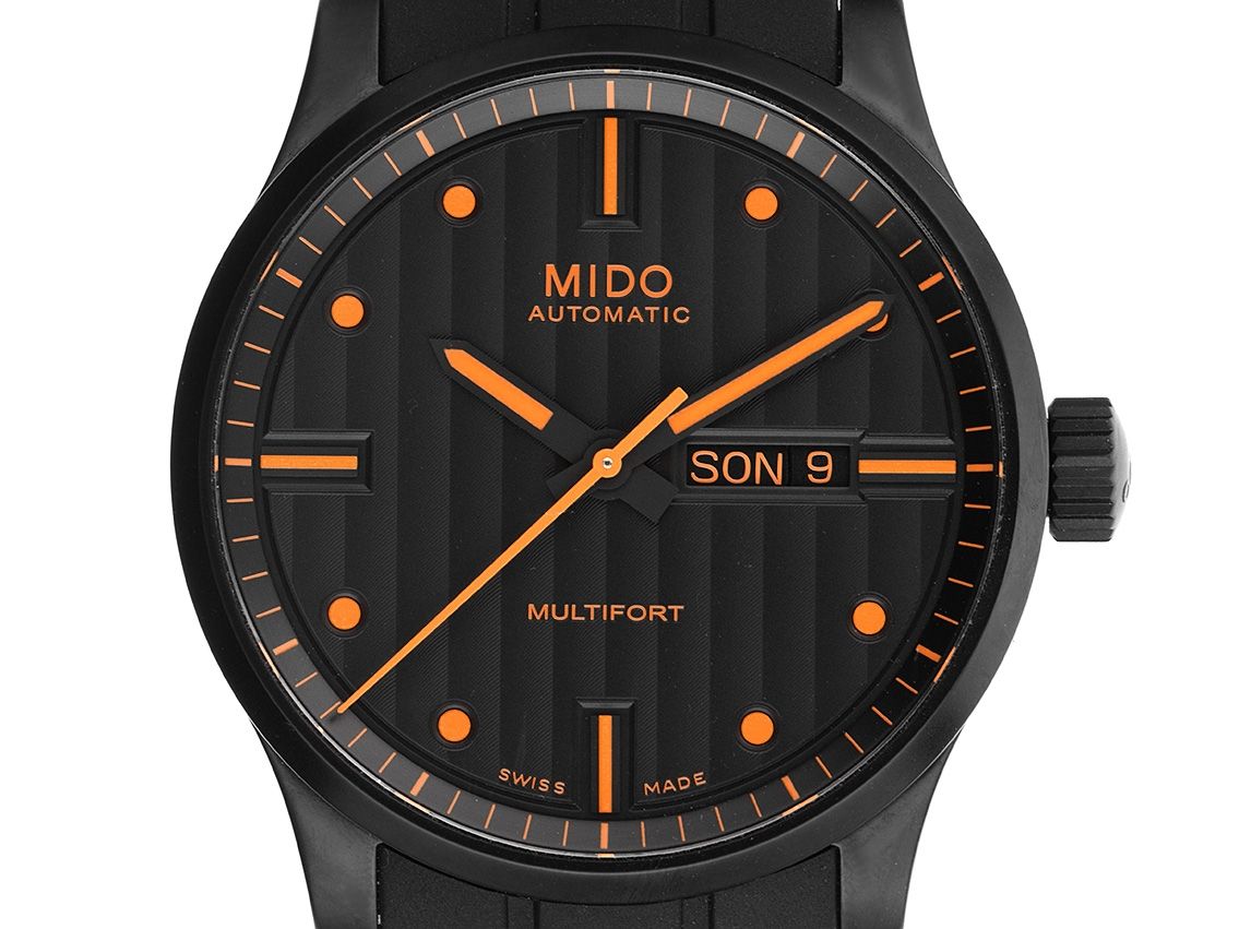 Mido Multifort Gent Stahl PVD Black Automatik Armband Kautschuk Faltschließe 42mm Bj.2022 Box&Pap. Full Set wie Neu