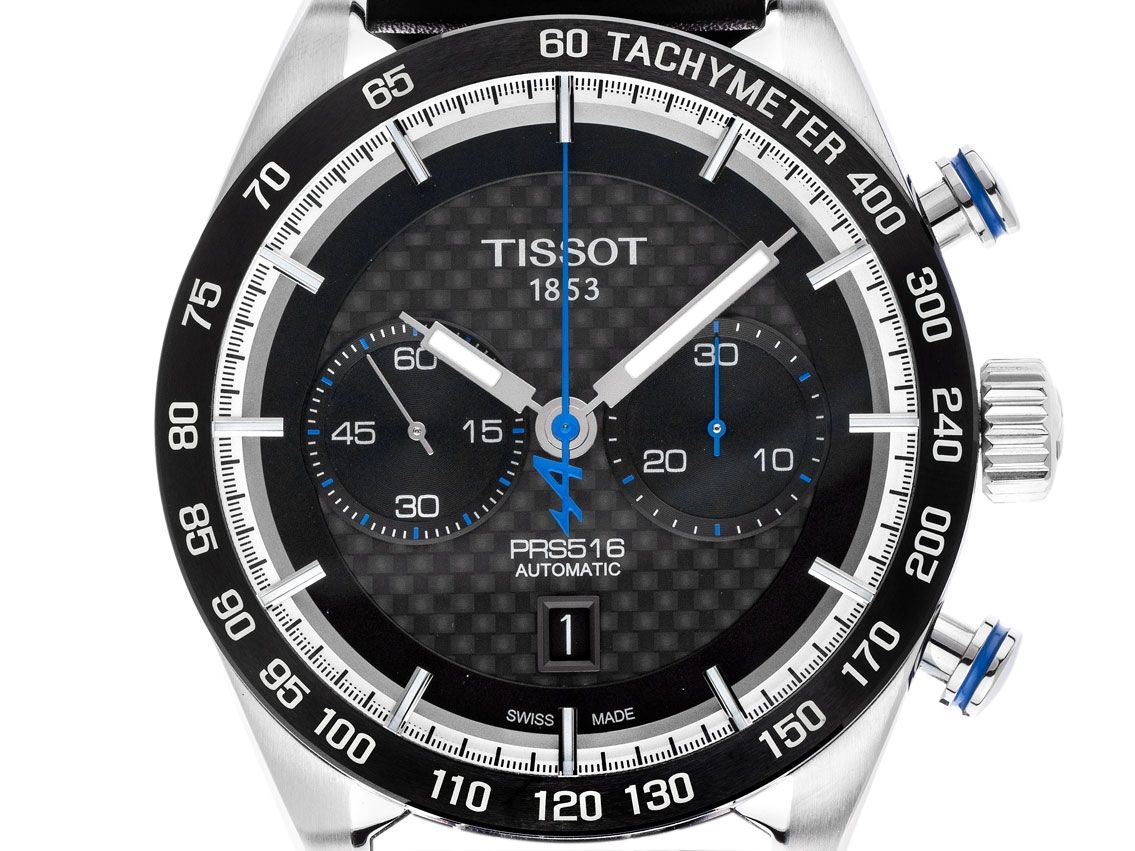 Tissot T 100 Alpine Stahl Keramik Automatik Chronograph Armband Leder Faltschließe Limitiert 45mm Vintage Bj.2018 Box&Pap. Full Set wie Neu