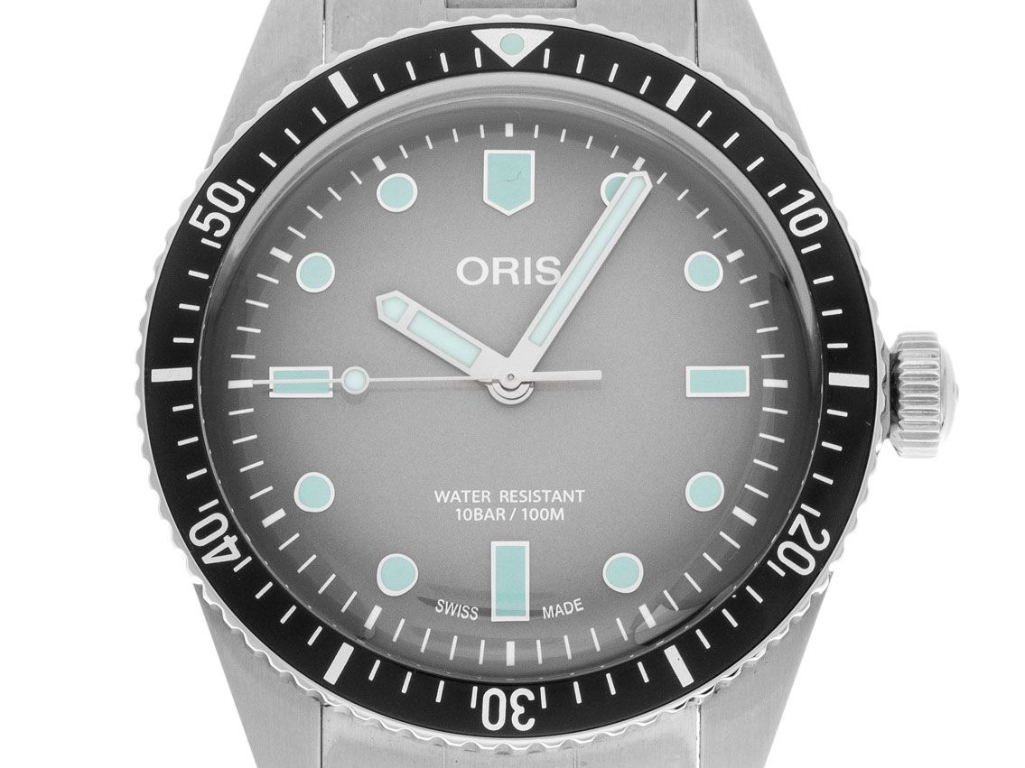 Oris Divers Sixty-Five Stahl Automatik Armband Stahl 40mm Ref.01 733 7707 4053-07 8 20 18  Box&Pap. Full Set Ungetragen
