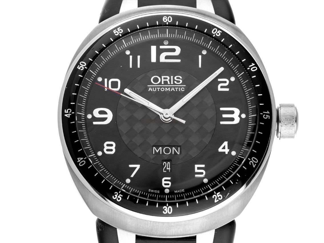 Oris TT 3 Day Date Titan Automatik Armband Kautschuk Faltschließe 43mm Ref.7589 Vintage Bj.2010 Box&Pap. Full Set wie Neu