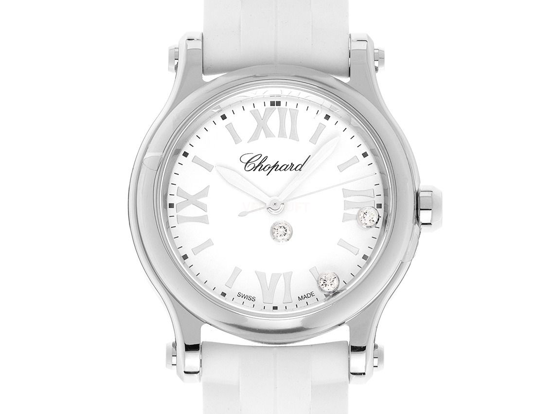 Chopard Happy Sport Diamanten Ref.278590-3001 2025 Full Set Ungetragen