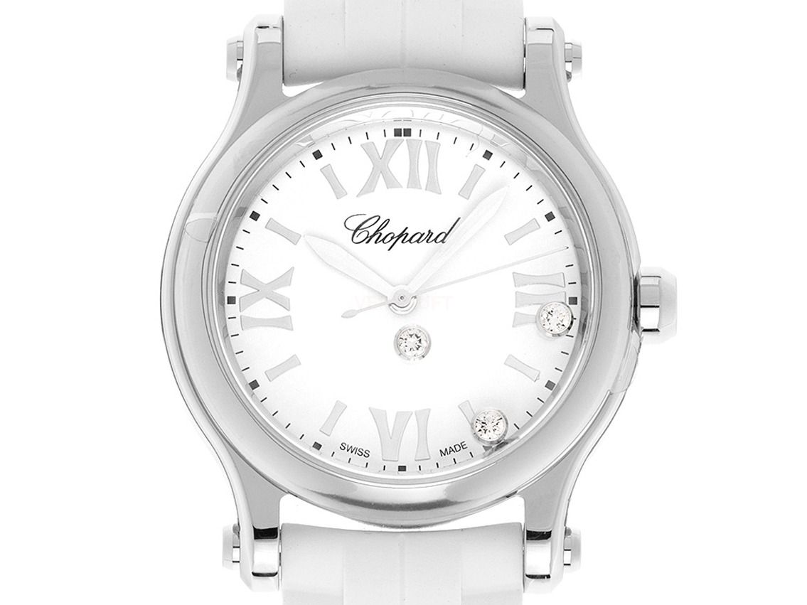 Chopard Happy Sport Diamanten Ref.278590-3001 2024 Full Set Ungetragen