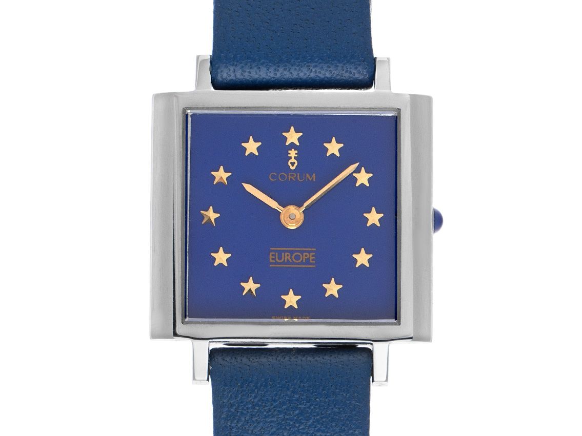 Corum Europe 29x25mm Ref.27.55.20 1988 Vintage orig.Box