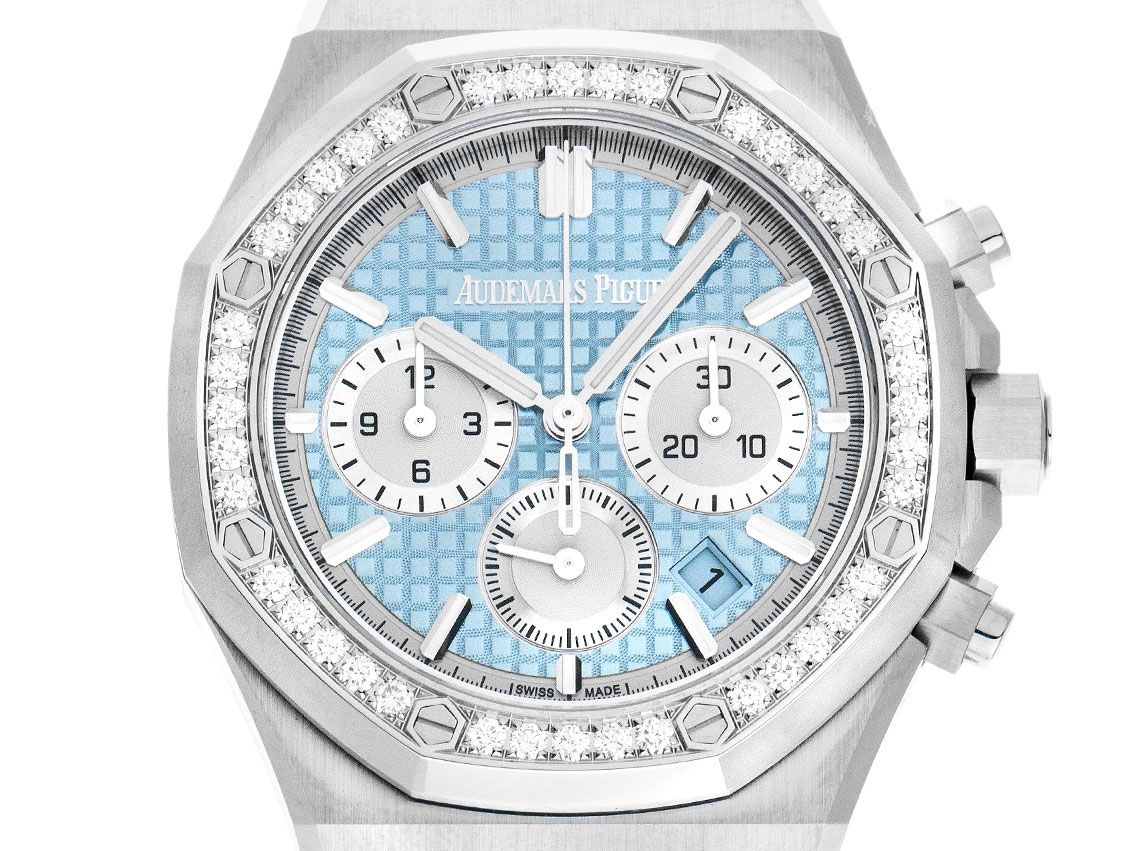 Audemars Piguet Royal Oak Stahl Diamanten Automatik Armband Stahl 38mm Ref.26715ST.ZZ.1356ST.01 Bj.2023 Box&Pap. Full Set Ungetragen