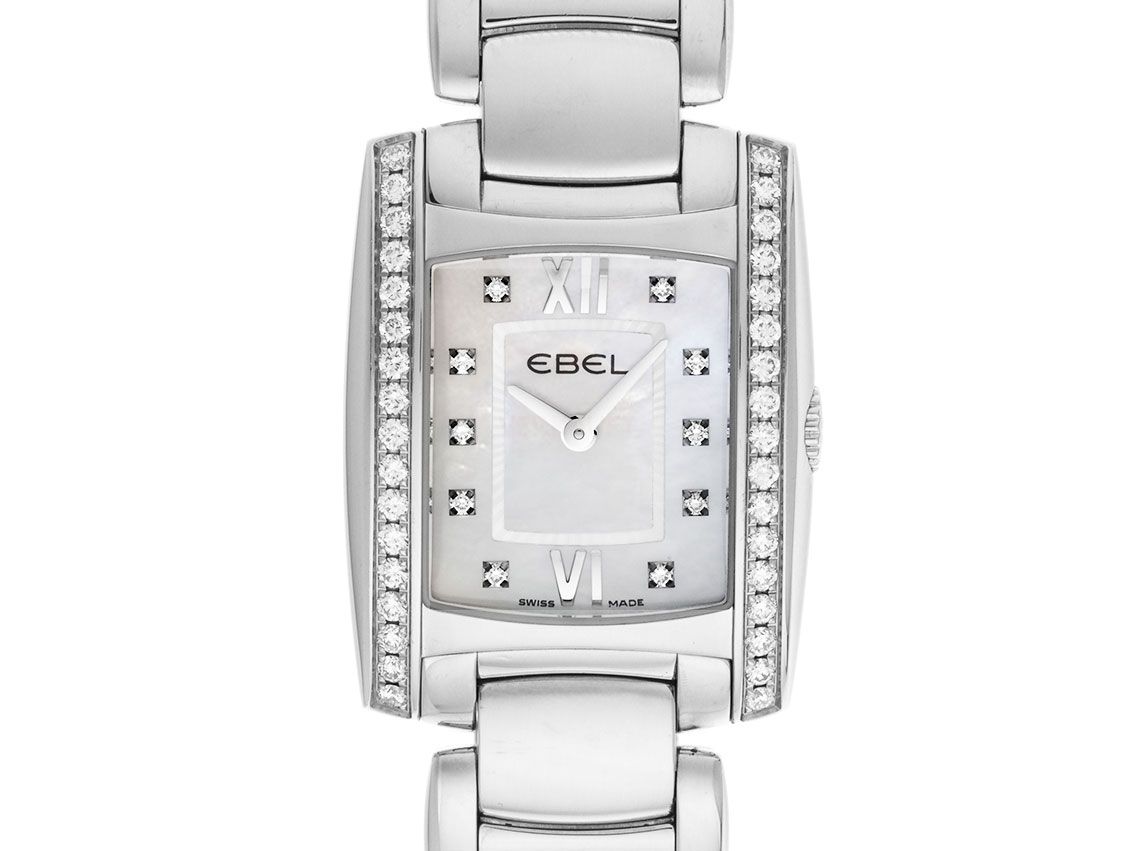 Ebel Brasilia Stahl Diamanten Perlmutt Ref.E9976M2S 2007 Full Set wie Neu Vintage
