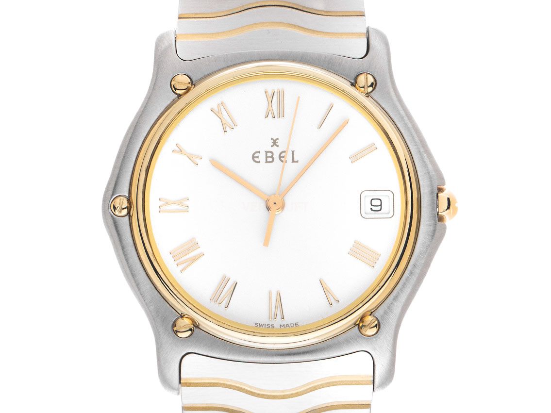 Ebel Sport Classique Stahl 18kt Gelbgold Quarz Armband Stahl 18kt Gelbgold 34mm Ref.E1187141 Bj.2000 Box&Pap. Full Set wie Neu Vintage