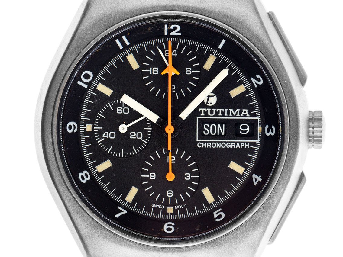 Tutima Military Fliegerchronograph Ref.789-01 2010 original Box sehr gut Vintage
