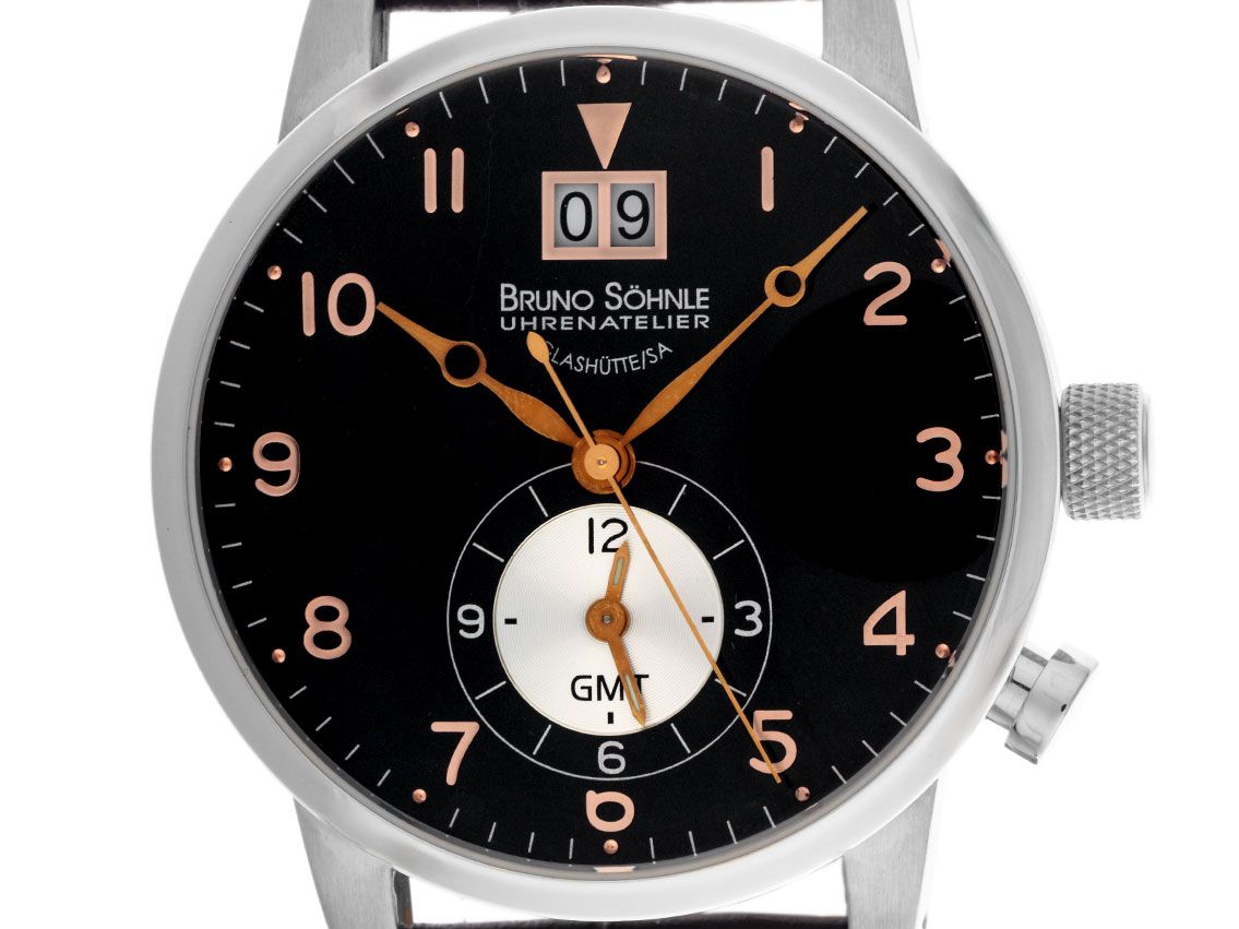 Bruno Söhnle Glashütte Milano GMT Ref.17-13043-725 2010 Full Set wie Neu Vintage