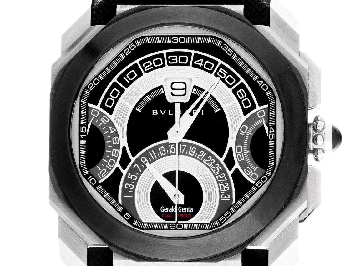 Bulgari Octo Gerald Genta Quadri-Retro Ref.BG045SCCHQR 2015 Full Set Ungetragen