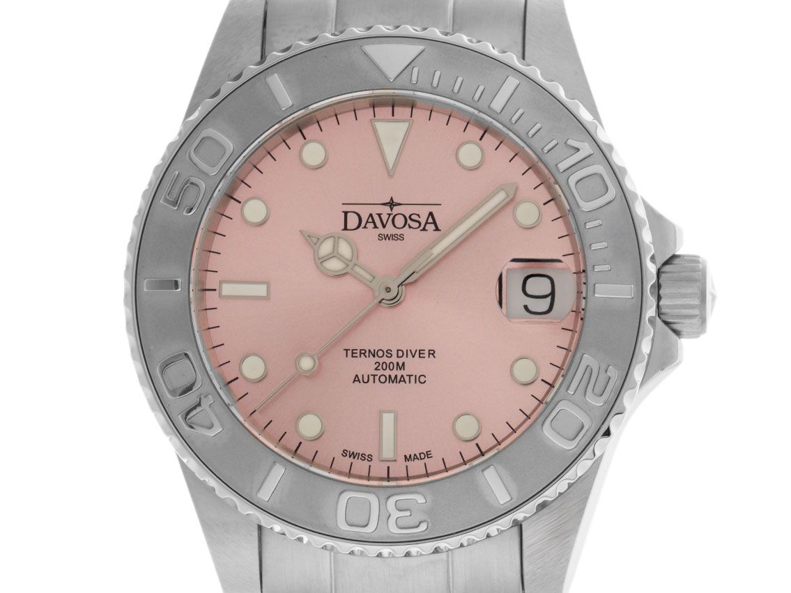 Davosa Ternos Medium California Stahl Automatik Armband Stahl 36,5mm Ref.166.199.60 Full Set Neu