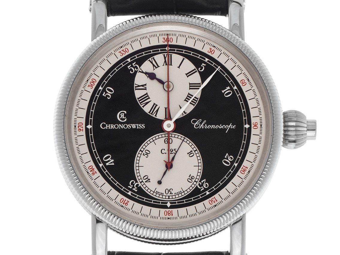 Chronoswiss Chronoscope Regulateur Ref.CH 1523BW 2008 Full Set wie Neu Vintage