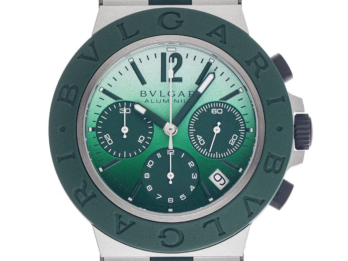 Bulgari Aluminium Smeraldo Ref.104076 2025 Full Set Ungetragen