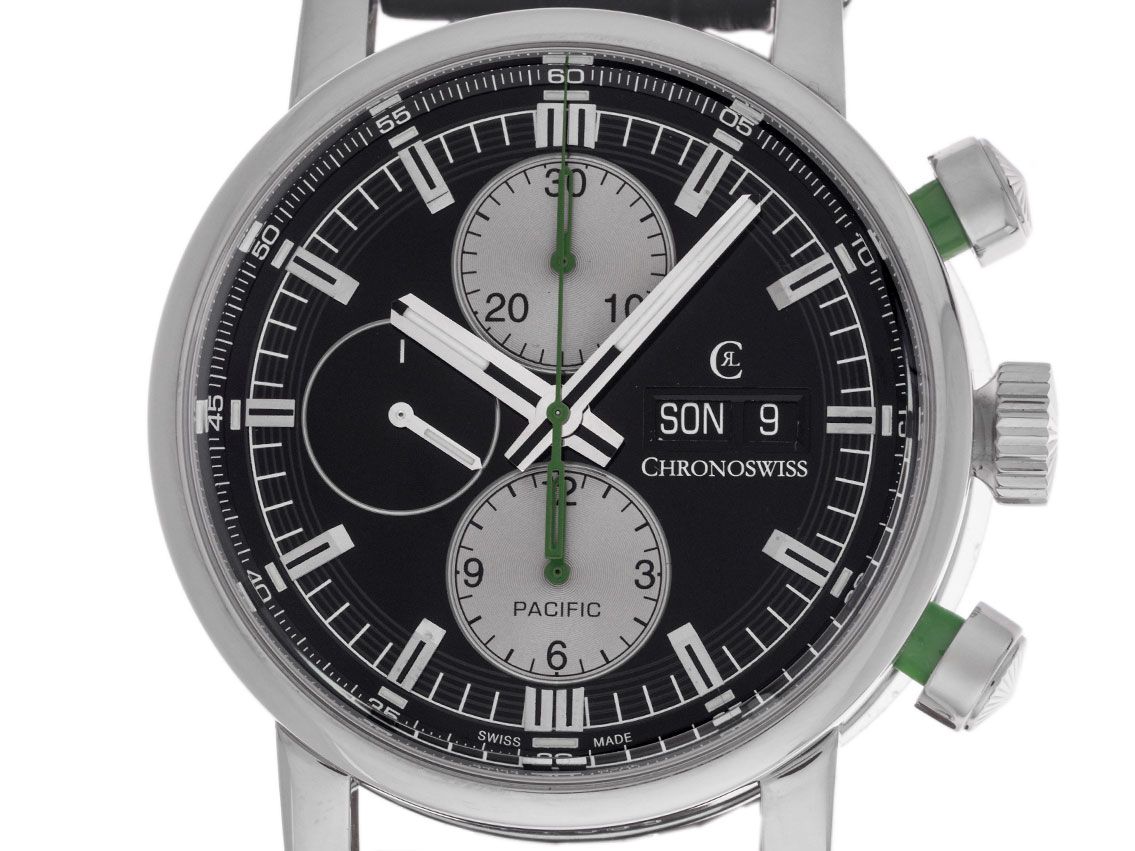 Chronoswiss Pacific Chronograph Ref.CH-7583 BK 2014 Full Set wie Neu Vintage