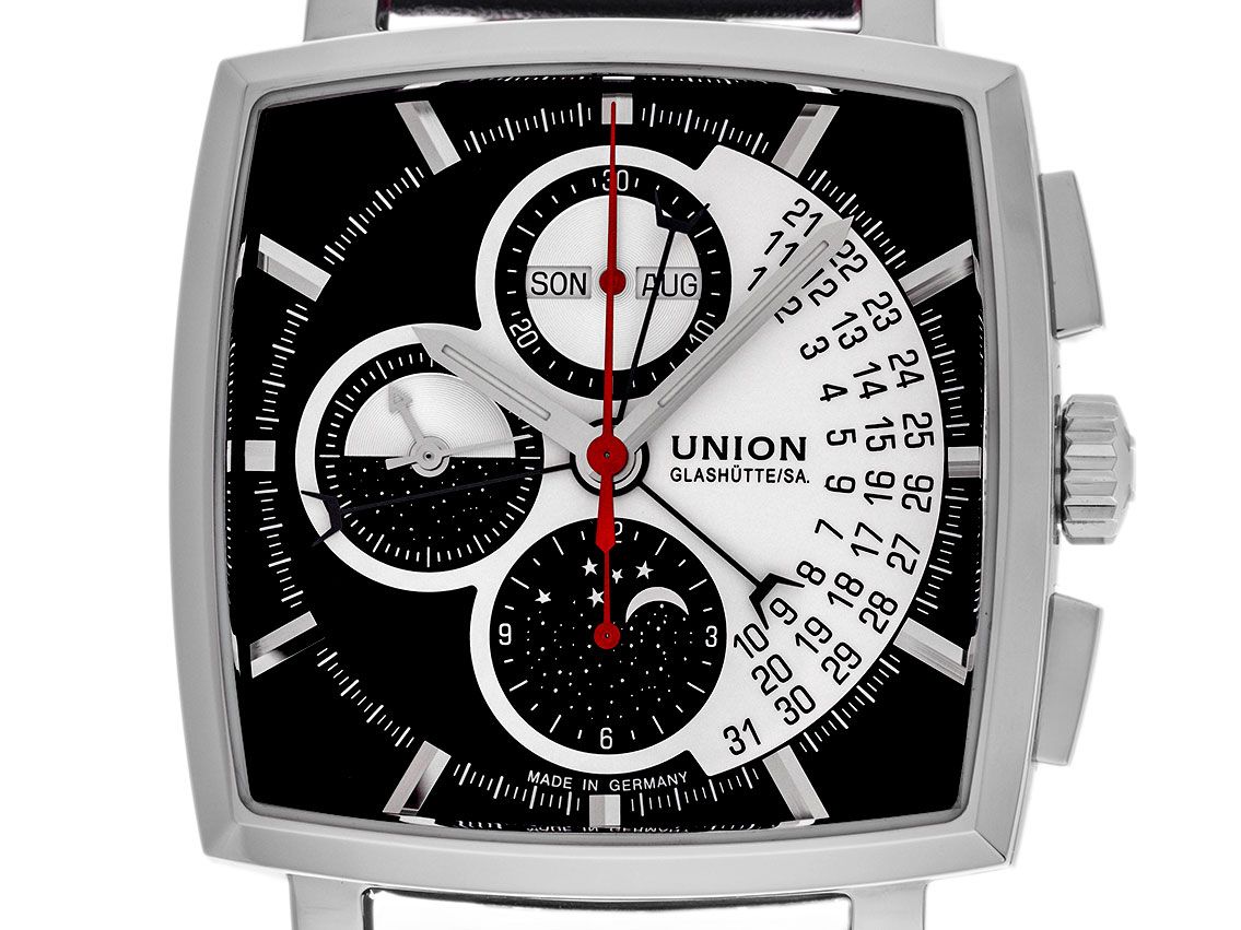 Union Glashütte Averin Mondphase Ref.D015.525.16.051.00 2009 Full Set wie Neu 