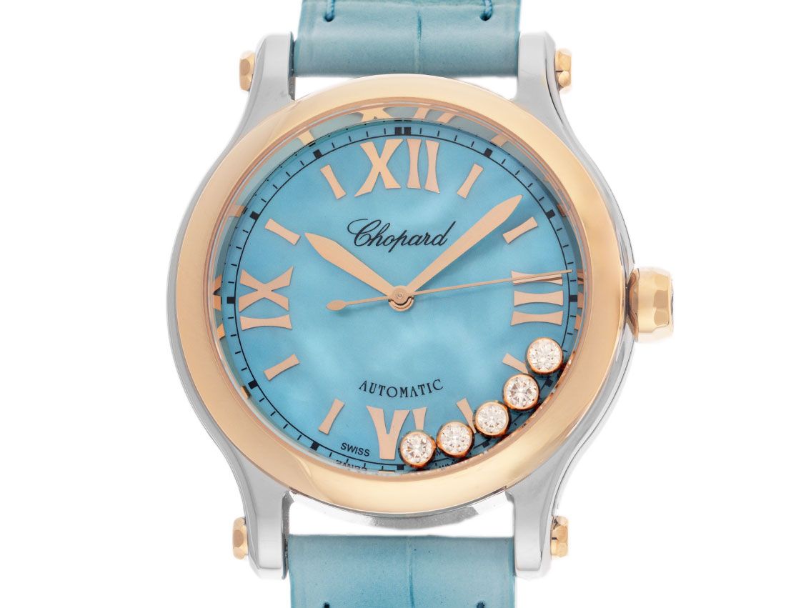 Chopard Happy Sport Diamanten Ref.278608-6013 2024 Full Set Ungetragen