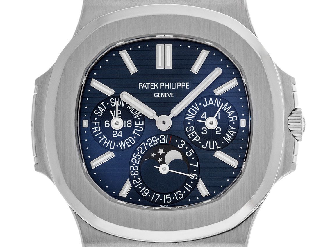 Patek Philippe Nautilus ewiger Kalender Ref.5740/1G-001 2021 Full Set wie Neu