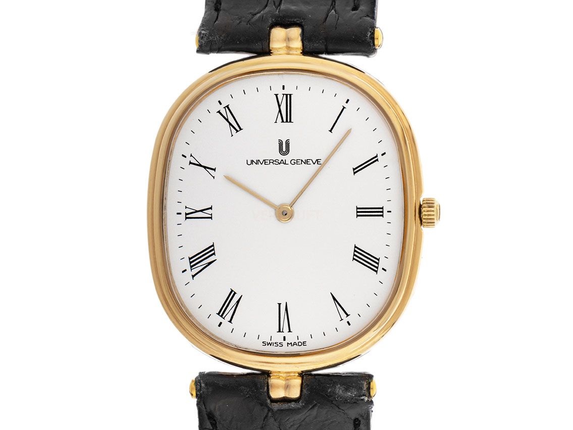 Universal Geneve Ellipse Ultra Slim Ref.533.112 1982 orig. Box sehr Gut Vintage
