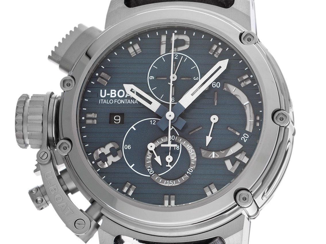 U-Boat Chimera Chrono SS Blu Limitiert Ref.9589 Full Set Neu