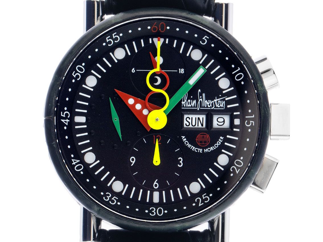 Alain Silberstein Krono Bauhaus Limitiert Ref.LW05100 2008 sehr gut Vintage 