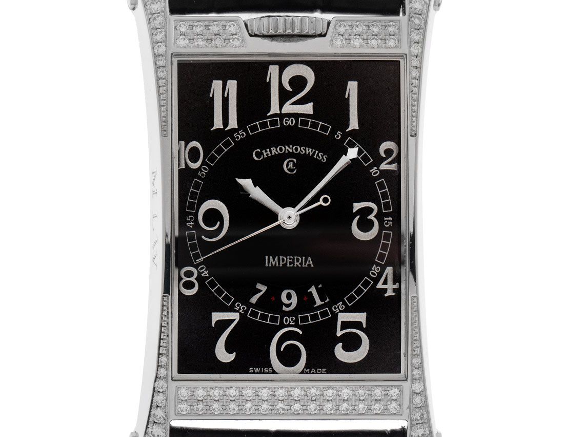 Chronoswiss Imperia Constance Diamanten Ref.CH 2073D-BK 2010 Full Set sehr gut Vintage