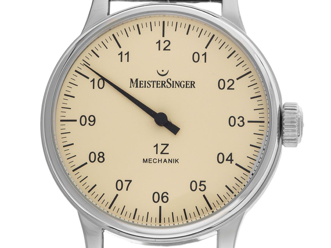 Meistersinger 1Z Scrypto Einzeigeruhr Ref.AM3.03 2003 sehr Gut Vintage