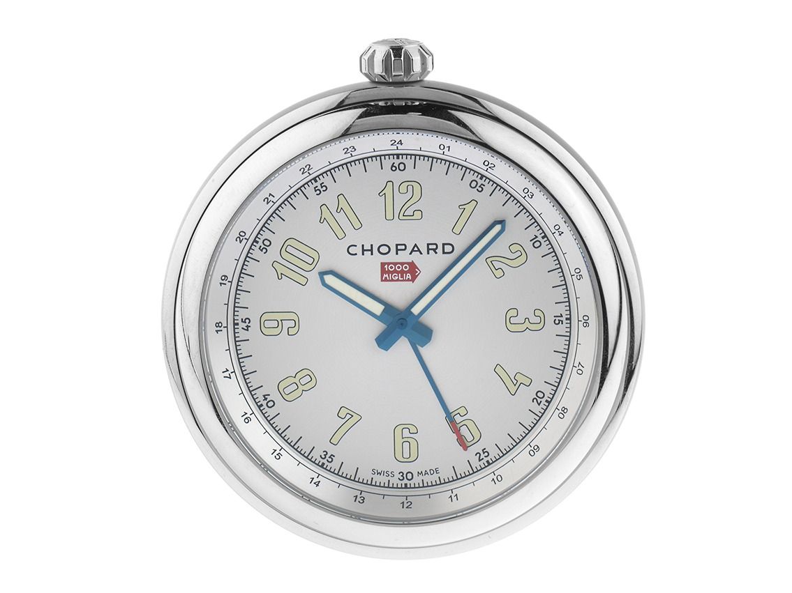 Chopard Classic Racing Tischuhr Stahl Quarz Ref.95020-0134 2025 Full Set Unbenutzt