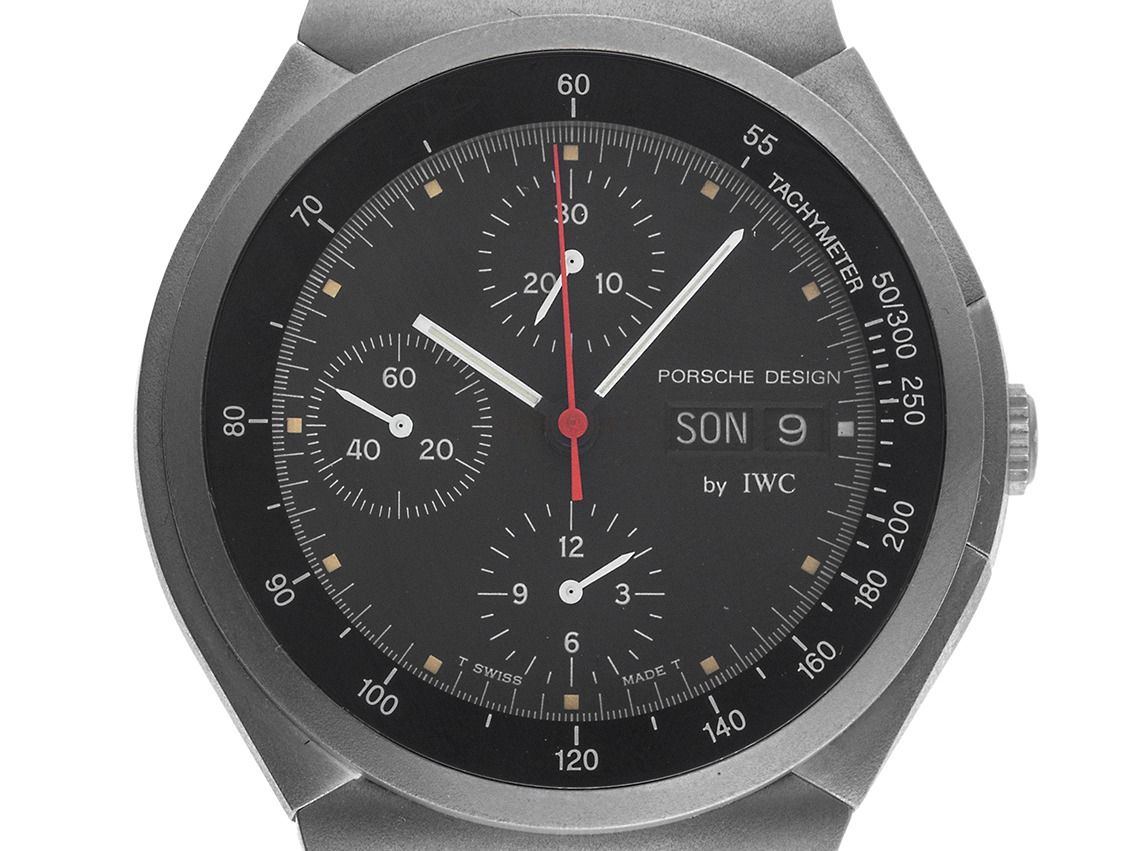 Porsche Design by IWC Chronograph Day-Date Ref.3700 1997 Box&Beschreibung sehr gut Vintage