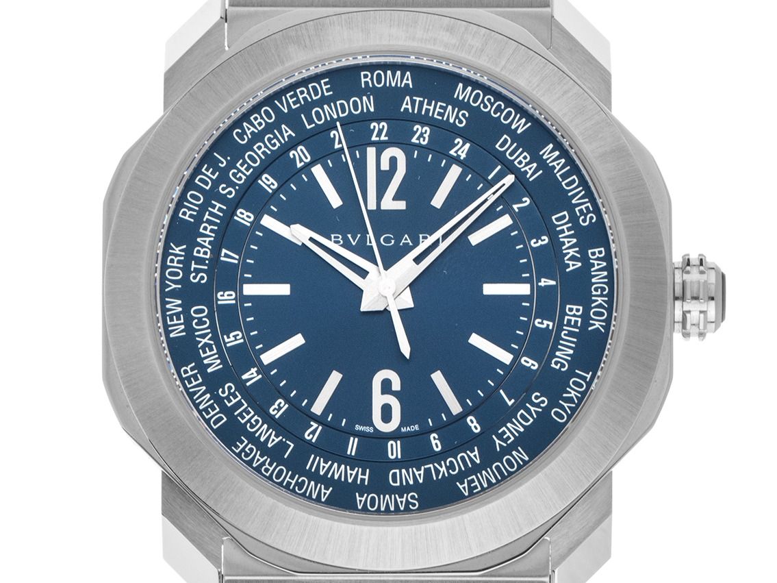 Bulgari Octo Roma World Timer Ref.103481 2025 Full Set Ungetragen 