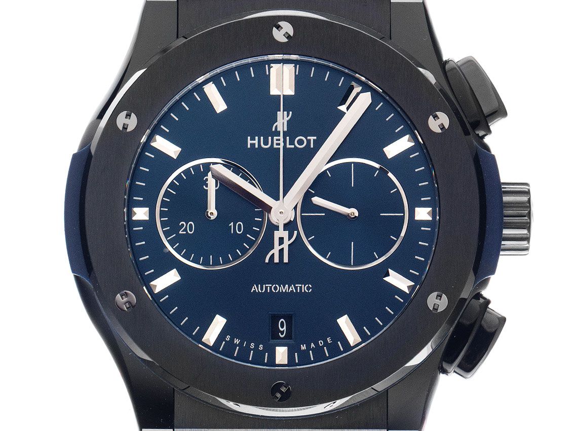 Hublot Classic Fusion Ceramic Blue Ref.541.CM.7170.RX 2025 Full Set Ungetragen