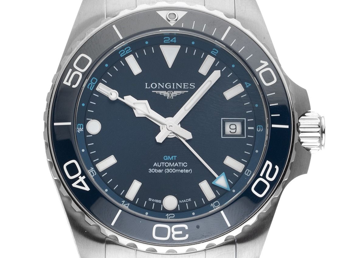 Longines Hydroconquest GMT Ref.L3.790.4.96.6 2025 Full Set Ungetragen