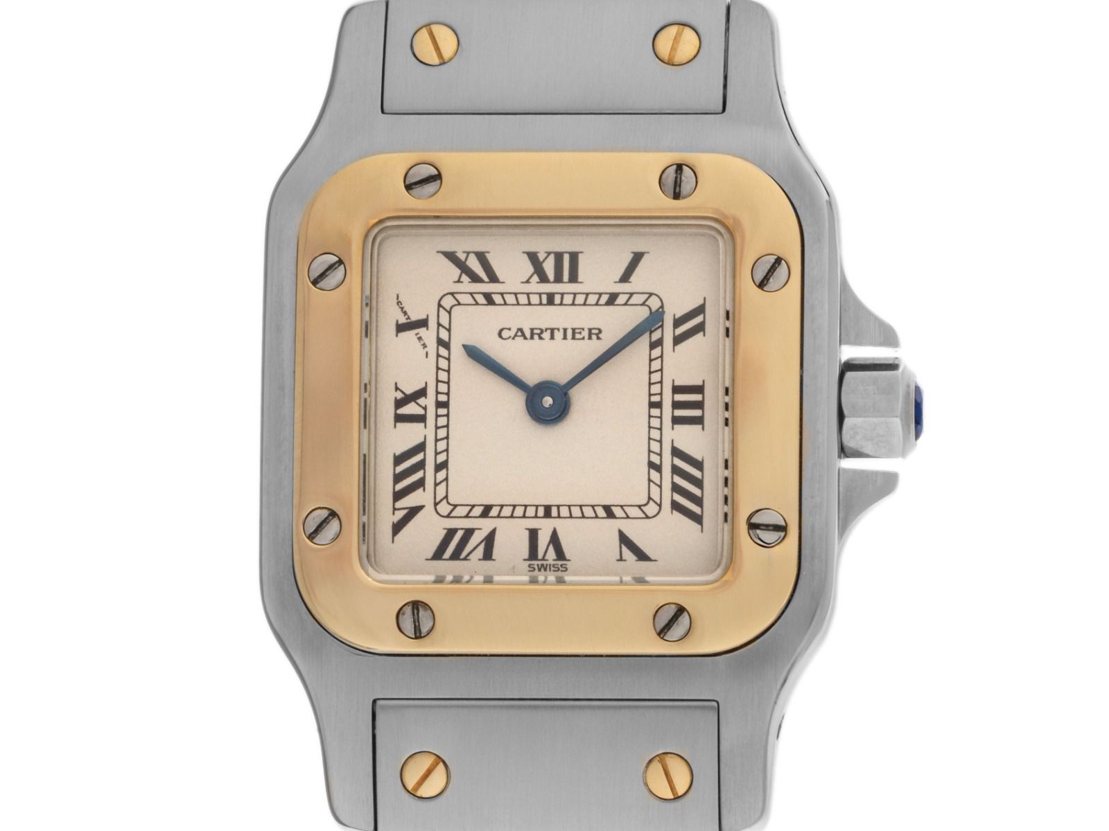 Cartier Santos Galbee Lady PM Ref.1567 2001 Full Set sehr gut Vintage 