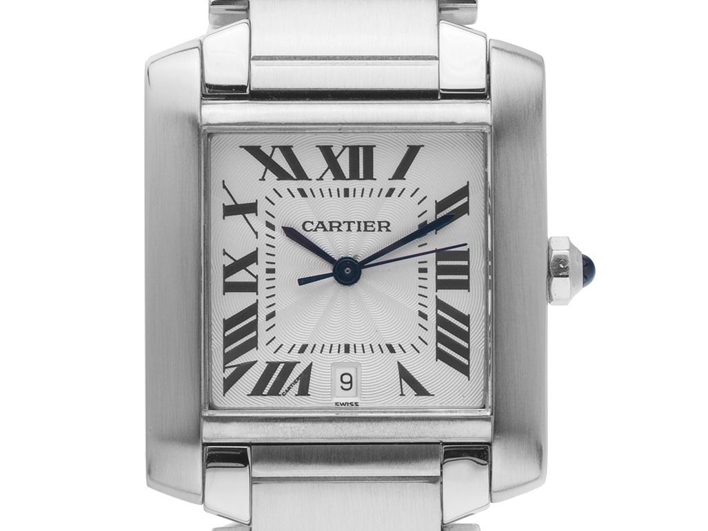 Cartier Tank Francaise GM Großes Modell Ref.2302 Bj.2000 Full Set sehr gut Vintage