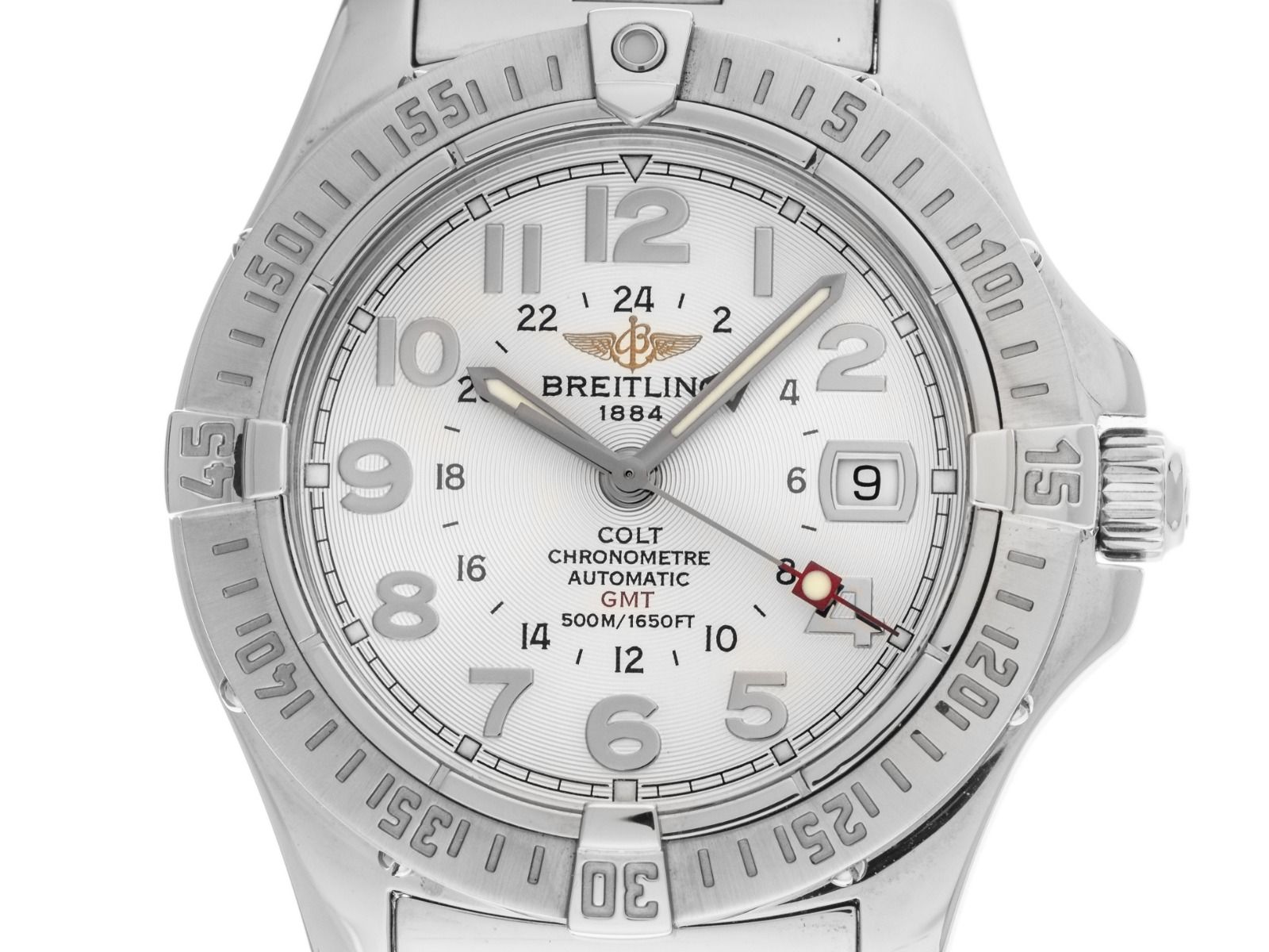 Breitling Colt GMT Ref.A32370 Bj.2002 original Box sehr gut Vintage