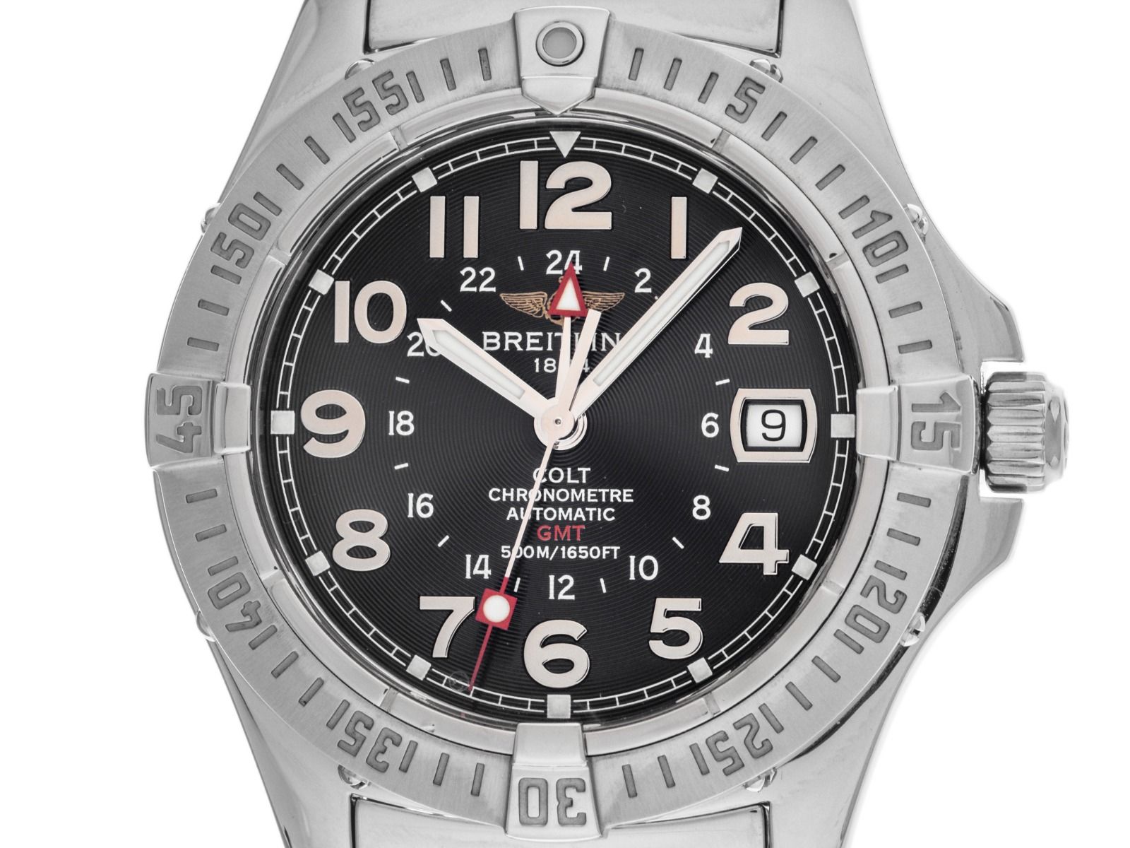 Breitling Colt GMT Ref.A32350 2004 original Box sehr gut Vintage