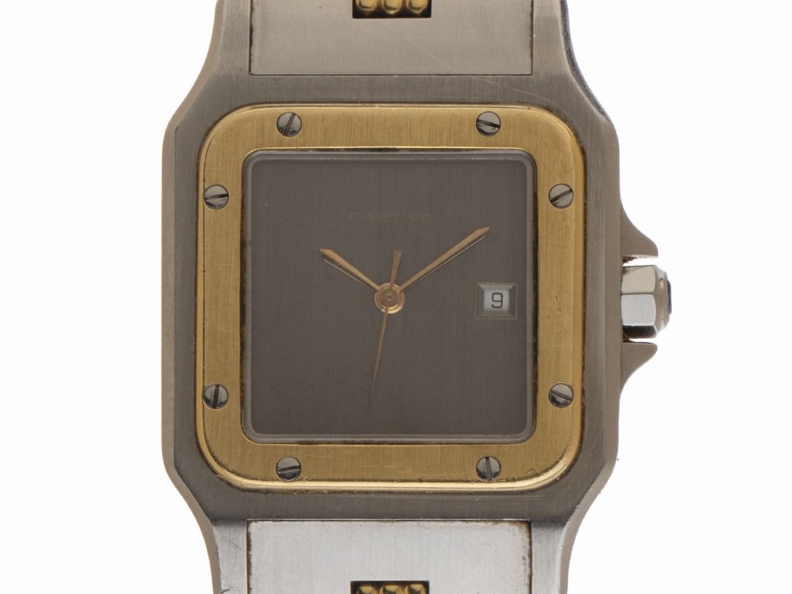 Cartier Santos Carree GM Großes Modell Ref.2961 Bj.1992 Full Set sehr gut  Vintage