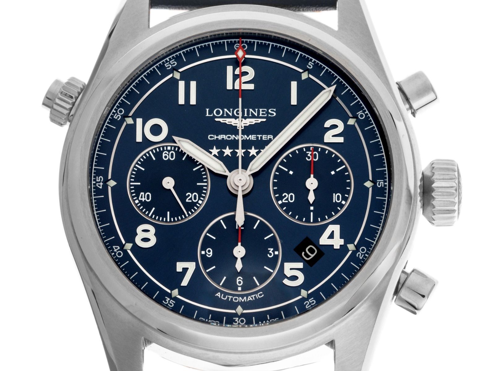 Longines Spirit Chronograph Ref.L3.820.4.93.0 Bj.2026 Full Set Ungetragen