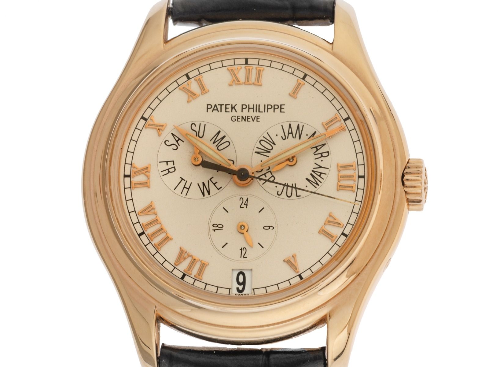 Patek Philippe Annual Calendar Ref.5035 Bj.1998 Full Set original Vintage Unpoliert